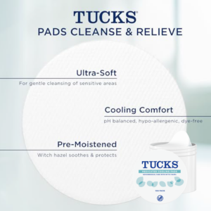 TUCKS Medicated Cooling Pads Benefits and Features