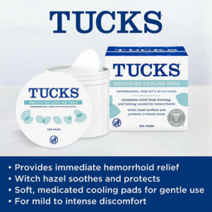TUCKS Medicated Cooling Pads Benefits and Features